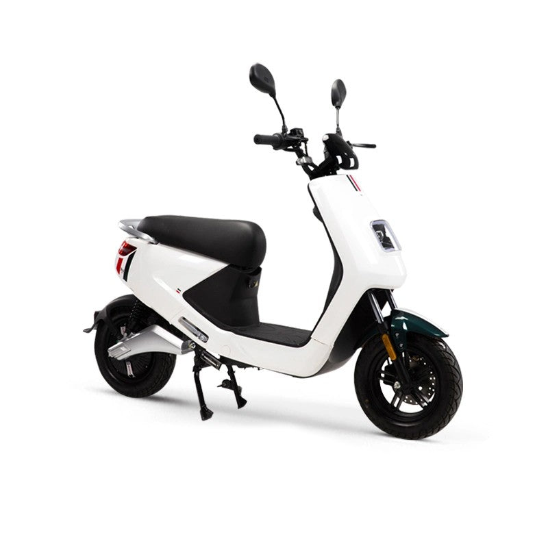 Scuter Electric N-Moto LX04 – Alb, Motor BOSCH 1440W, Autonomie 80 km, Dimensiuni 1750×570×1140mm, Greutate 80kg, Viteză 25 km/h, Fără Permis, CIV, COC & EEC+ Cadou Tricou N-Moto